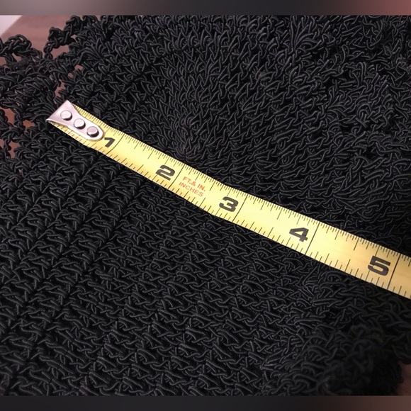 Cappelli crochet hand bag in black - Picture 13 of 13